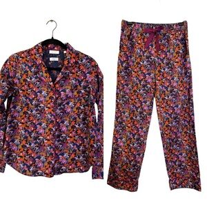 Antonio Melani Liberty Fabrics Pajama Set PJ Womens Small Floral Cotton S